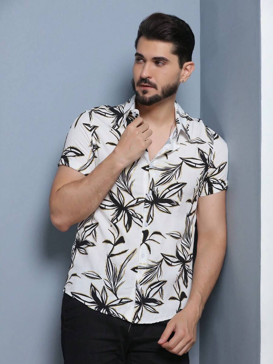 Men Shirts - Gold - View 1
