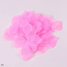 100入組以假亂真的仿真絲織物製玫瑰花瓣裝飾,可用於床鋪和地面,求婚/婚禮/蜜月房裝飾 - 彩色 - 查看 8
