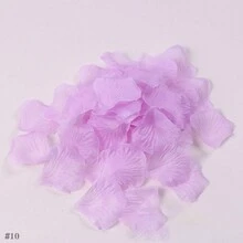 100入組以假亂真的仿真絲織物製玫瑰花瓣裝飾,可用於床鋪和地面,求婚/婚禮/蜜月房裝飾 - 彩色 - 查看 11