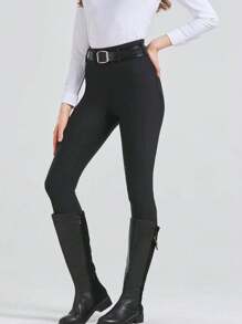 4-Seasons Quick-Dry Professional Equestrian Sports Pants, Elastic Slim-Fit Wear-Resistant Silicone Anti-Slip Horse Riding Pants, Equestrian Equipment (Non-Fleece)