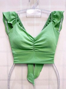 Women Tops - 中紫紅色 - 查看 1