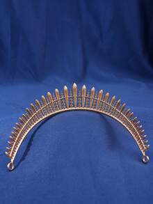 1pc Women's Romantic Silver Crown With Luxurious Rhinestones For Banquet, Wedding, Princess Birthday Party, And Evening Dress Decoration - Multicolor - View 5