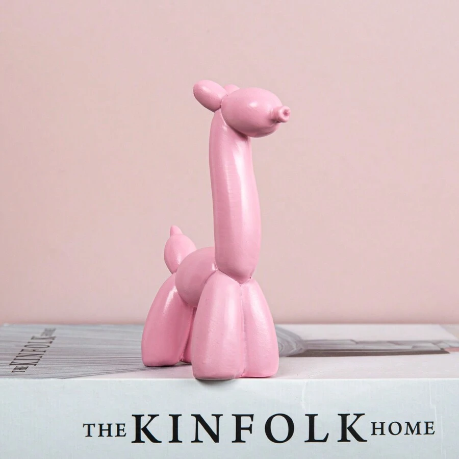 1 件树脂工艺气球鹿雕像家居装饰适用于客厅和入口处最佳礼物