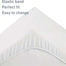 1pc Baby White Polyester Fitted Crib Sheet Love Valentine