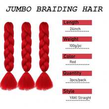 Extensiones Sintéticas - Rojo - Ver 2