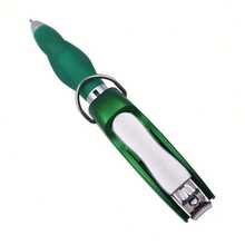 1pc Multifunctional Keychain With Nail Clippers, Foldable Ballpoint Pen, Random Color For Outdoor Travel Gift - Multicolor - View 7