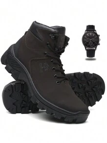 Men Boots - Coffee Brown - View 1