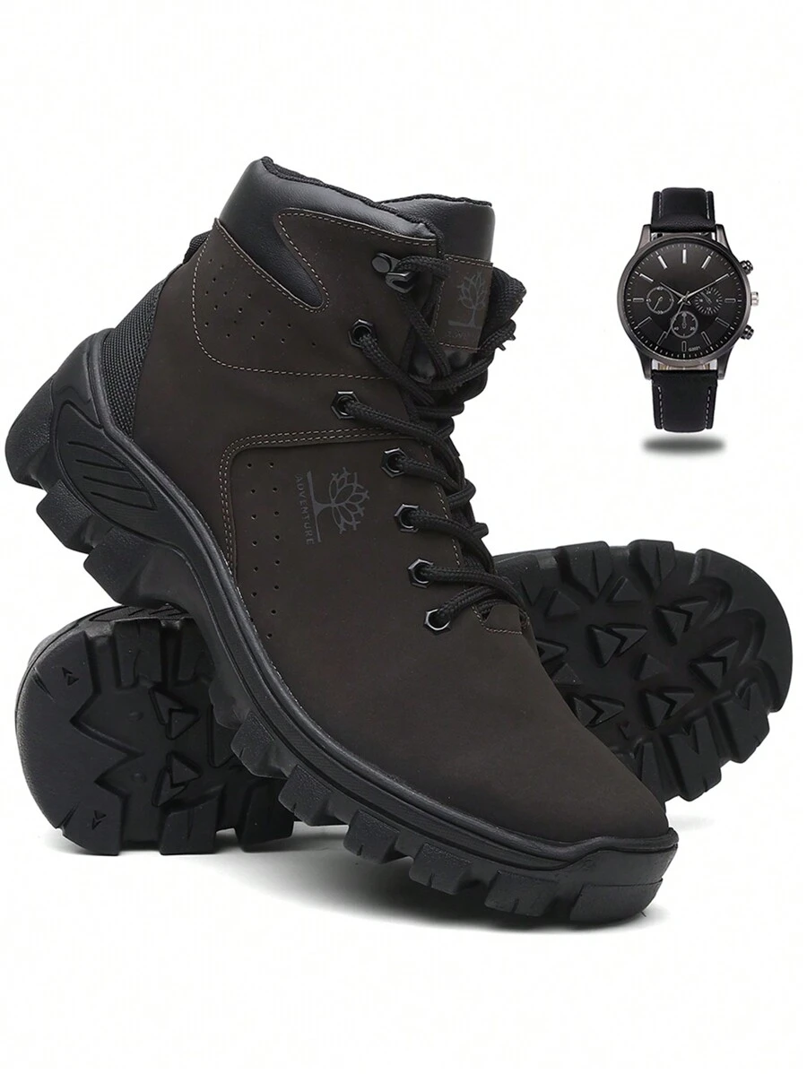 Men Boots - Coffee Brown - View 1