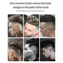 T9 Skull Printed Fast Charge Hair Clipper With Colorful Comb, Usb Rechargeable Electric Hair Trimmer For Home Use, Suitable For Men Trimming Hair, Beard, Etc. (Accessories Color Random) - White - View 2