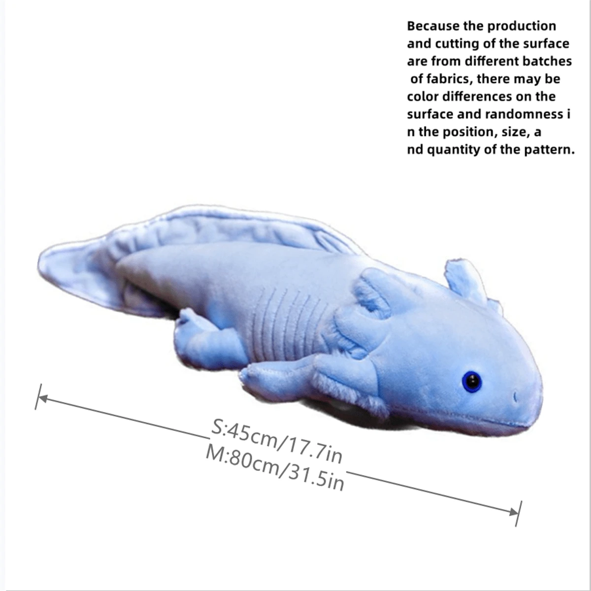Jouet En Peluche Axolotl Poupée En Peluche Molle En Peluche Figure De Dessin Animé Jouets En Peluche Cadeau Pour Adultes Décoration Pour La Maison, Certaines Parties Sont Envoyées Aléatoirement. - Bleu azur - Voir 2