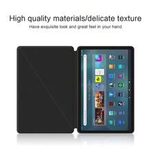 1 Pc Black Magnetic Slim Cover For Fire Max 11 Inch 2023 Tablet Firemax Smart Case Protective Shell Leather - Black - View 9