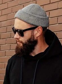 1頂中性短針織釘邊漁夫帽，適用於釣魚、騎行、追走、滑雪等戶外及室內活動 - 彩色 - 查看 4