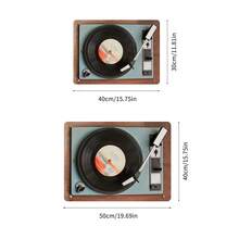 1塊復古電影印花tpr材質餐墊,適用於廚房檯面 - 彩色 - 查看 3