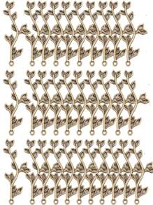 30入組合金材質熱門珠寶diy連接器,雙孔設計適用於耳環/項鍊/吊墜 - A4645 - 查看 17