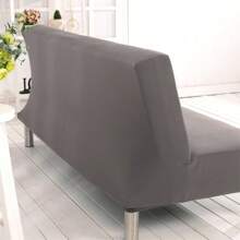 Armless Sofa Cover 3 Seater Stretch Couch Cover Elastic Slipcover For Sofa Bed Without Armrests, Anti-Slip - Grey - View 5
