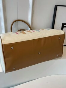 休閒行李整理包,輕便折疊,適用於旅行週末和過夜型輕便手提包,週末手提包醫院手提包旅行包假日隨身包裝行李袋棉被包綿袋平板肩包手提袋斜挎包。折疊式行李儲存袋,便攜式旅行袋,免費寄放行李,適用於大學生、初中生、宿舍等。 - 白色 - 查看 6