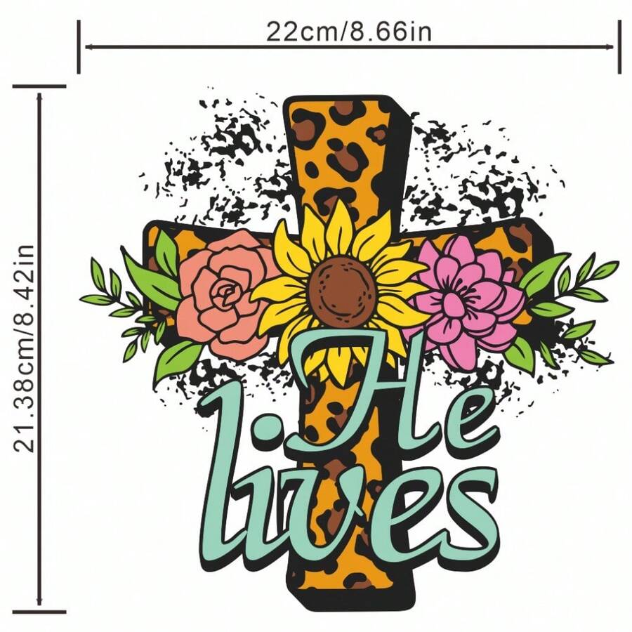 1個/2個復活節熱轉印貼紙，兔子熱轉印貼片，設計熱轉印貼紙，復活節兔子熱轉印服裝貼布，適用於衣帽枕頭背包DIY手工藝用品 - 多色 - 查看 1