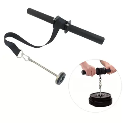 1 件前臂和腕部滚轮，前臂强化器，腕部训练器，手臂力量训练器材，带防滑手柄健身房配件