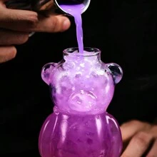 1個,熊形鸞尾酒杯,清澈葡萄酒杯,創意香檳杯,飲用杯,適用於酒吧,酒館,俱樂部,餐廳,家庭使用,夏季飲品配件 - 彩色 - 查看 6