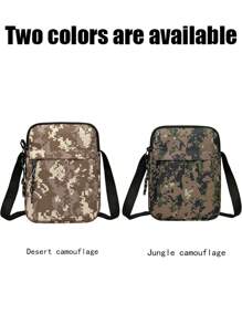 男士包包牛津布单肩斜挎包休闲帆布包男士包背包小包手机包新款单肩包单肩包侧包方包旅游必备度假夏季运动男士礼物 - 彩色 - 查看 2