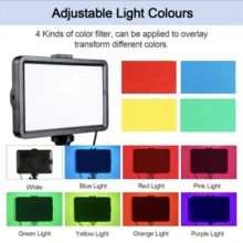 1入組帶夾子/彩色濾鏡的led視頻燈,5600k Usb攝影棚燈光套裝,適用平板 /低角度拍攝,針對肖像攝影收藏。 - 款式11 - 查看 3