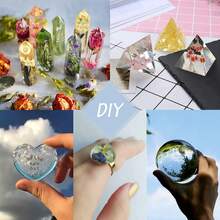 60g升級版uv樹脂膠,超低氣味uv環氧樹脂膠,晶瑩剔透樹脂套件,硬質透明黏合劑太陽能固化,因太陽光照射可用於製作珠寶,uv樹脂diy工藝裝飾套件 - 60g - 查看 5