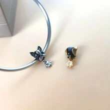 1入創意可愛斗牛犬設計珠子,適用於diy魅力手鍊、珠寶製作配件 - A - 查看 5