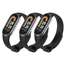 3 Pcs/Pack Strap Compatible With Xiaomi Band 8 9 10 Silicone Bracelet Compatible With Mi Band - Set 2 - View 14