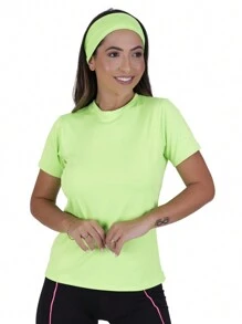 Women Sports Tees & Tanks - Màu xanh chanh - Xem 1