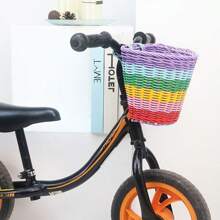 1入組彩色pe編織收納籃,自行車籃 - 彩色 - 查看 1