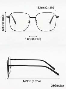 新款女士金属方框眼镜架 - 彩色 - 查看 8