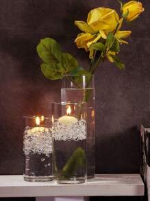 1套5入組1.5英寸小浮蠟燭,適用於婚禮中心裝飾、婚禮桌面裝飾、浮動泳池蠟燭、情人節裝飾、婚宴派對泳池浴缸晚宴小禮物 - 無色 - 查看 8