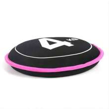 Soft Weighted Sandbag For Strength Training, Yoga & Personal Training, Sandbell, Sand Disk, Polygon Weight Plate - Pink - View 2