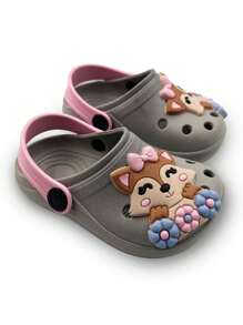 Kids Flat Sandals - 灰色 - 查看 2