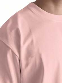 Men T-Shirts - Màu Hồng baby - Xem 3