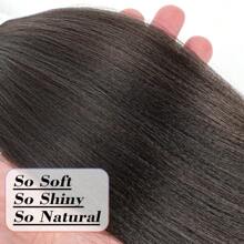 12/22 英寸 3 包编织发预拉伸法式卷发编织发钩针辫子易编织钩针发热水定型专业柔软 Yaki 直发编织发万圣节 - 黑色 - 查看 5