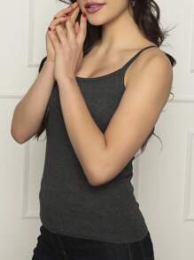 Women Tank Tops & Camis - Dark Grey - View 4
