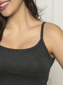 Women Tank Tops & Camis - Dark Grey - View 3
