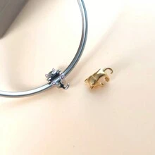 1pc Creative Cat Design Bead For Charm Bracelet, Diy Handicraft Jewelry Making Accessory - A - View 5