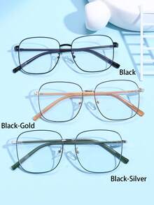 新款女士金属方框眼镜架 - 彩色 - 查看 9