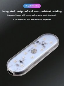 1pc Car Interior Touch Ambient Lighting - Blue Light - Blue - View 7