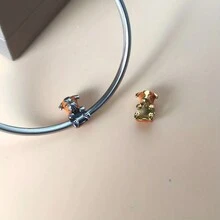 1pc Bead With Pug Dog Design Suitable For Charm Bracelet Diy Craft Jewelry Making Accessories - A - View 5