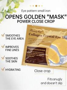 Beauty Host 1 Set Travel Size 24K Gold Skin Care Kit, Luxury 4-Piece Mini Gift Set For Women, With Gold Serum/ Collagen Eye Mask/ Facial Scrub/ Gold Mud Mask/Under Eye Patch, Wrinkle Smooth Anti Oxidant And Purifying Skin - Gold - View 10