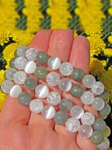 1入reiki注入光工人治療手鍊,治療水晶,能量手鍊,天然石手鍊 - 瑜伽珠寶,女性男性光工人 - 彩色 - 查看 3