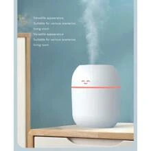 1 件香薰加湿器便携式 USB 供电新款车载加湿器家用大雾量迷你小型卧室静音办公室礼品加湿器 - 粉色 - 查看 5