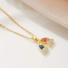 1pc Gold Heart Pendant Necklace, Minimalist Fashionable Elegant Vibe, Suitable For Daily Wear, Commute, Holidays, Gift (OPP Bag Packaging)