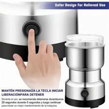 Molinillo de café eléctrico, - Plateado - Ver 5