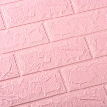 1pc 3d Self-Adhesive Brick Pattern Wallpaper, Waterproof, Collision-Proof, Soundproofing And Reducing Noise, Start From The Good Wall, With Extraordinary Sticky Backing - Multicolor - View 8