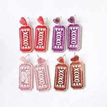 Dangle Earrings - Pink - View 2