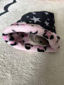 1 random color style Oxford cloth warm pet litter suitable for hamsters, guinea pigs, gerbils, daily household use - Multicolor - View 5